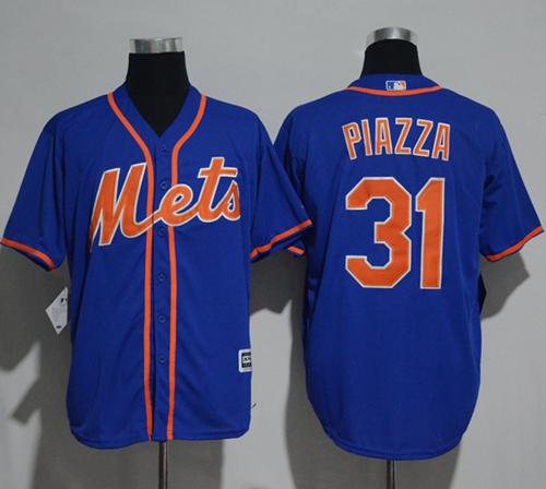Mets #31 Mike Piazza Blue New Cool Base Stitched MLB Jersey - Click Image to Close